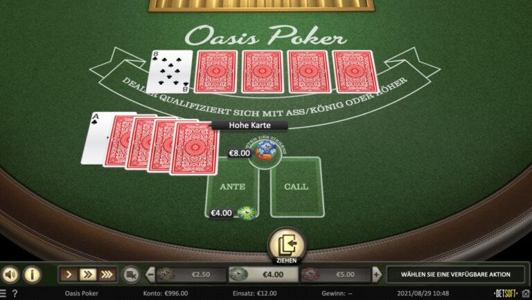 Online Poker ist ein Glücksspiel